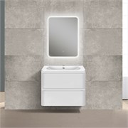 VINCEA База под раковину Vico 600 подвесная, 2 выкатных ящика soft close, G.White VMC-2V600GW