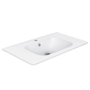 VINCEA Раковина VCB-2VP800W из искусственного камня, цвет белый VCB-2VP800W