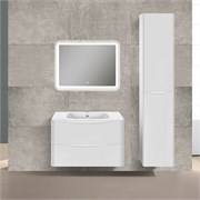 VINCEA База под раковину Paola 800 подвесная, 2 выкатных ящика soft close, G.White VMC-2P800GW