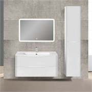 VINCEA База под раковину Paola 1000 подвесная, 2 выкатных ящика soft close, G.White VMC-2P100GW