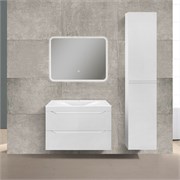 VINCEA База под раковину Fine 800 подвесная, 2 выкатных ящика soft close, G.White VMC-2F800GW