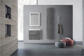 VINCEA База под керамическую раковину Mia 600 подвесная, 2 выкатных ящика soft close, Beton VMC-2MC600BT