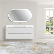 VINCEA База под керамическую раковину Mia 1200 подвесная, 2 выкатных ящика soft close, G.White VMC-2MC120GW
