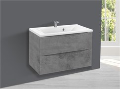 VINCEA База под раковину Mia 750 подвесная, 2 выкатных ящика soft close, Beton VMC-2MA750BT