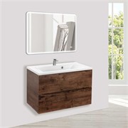 VINCEA База под раковину Mia 800 подвесная, 2 выкатных ящика soft close, R.Wood VMC-2MA800RW