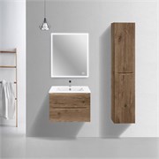 VINCEA База под керамическую раковину Mia Slim 700 подвесная, 2 выкатных ящика soft close, V.Oak VMC-2MC700S1VO