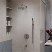 VINCEA Душевой комплект Villa VSFW-1VL3BN встраиваемый, 3 режима, брашированный никель VSFW-1VL3BN