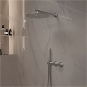 VINCEA Душевой комплект Groove VSFW-4G01BN встраиваемый, 2 режима, 30см верх душ, брашированный никель VSFW-4G01BN