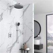 VINCEA Душевой комплект Inspire VSFW-3I21MT2CH встраиваемый, термостатический, двухрежимный, хром VSFW-3I21MT2CH