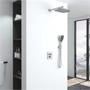 VINCEA Душевой комплект VSFW-321MT1CH встраиваемый, термостатический, двухрежимный, хром VSFW-321MT1CH