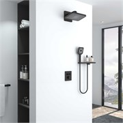 VINCEA Душевой комплект Inspire VSFW-3I21MT4RMB встраиваемый, термостатический, двухрежимный, черный VSFW-3I21MT4RMB