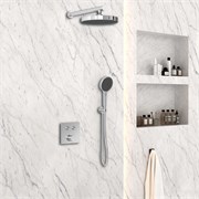 VINCEA Душевой комплект VSFW-4I212CH встраиваемый, двухрежимный, хром VSFW-4I212CH