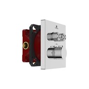 VINCEA Встраиваемый смеситель для душа VSCV-321T-MCH двухфункциональный, термостатический, хром VSCV-321T-MCH