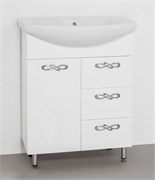 STYLE LINE Тумба с раковиной Style Line Венеция 65 (3 ящ.) под умывальник Балтика 65 ЛС-00000254