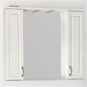 STYLE LINE Зеркальный шкаф Олеандр-2 90/С, рельеф пастель ЛС-00000484