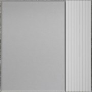 STYLE LINE Зеркальный шкаф «Стокгольм» 70 см белый рифленый софт ЛС-00002322