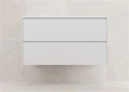 STYLE LINE Тумба подвесная "ЛИМА 100" эмаль, под раковину LINE 100, 2 ящ., PLUS, белый матовый ЛС-00002352