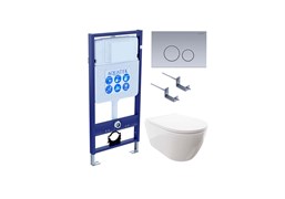 SET AQUATEK ПОЛАРИС (рама AQUATEK Standard INS-0000012+унитаз ПОЛАРИС AQ0700-00 с тонким сиденьем soft-close+ крепеж KKI-0000002 +панель KDI-0000036) SET AQUATEK ПОЛАРИС-036 4в1