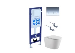 SET AQUATEK ВЕГА-1905-016 INS-17 (рама Standard INS-0000017 с клавишей KDI-0000016 и крепежом KKI-0000002+унитаз ВЕГА AQ1905-00 с тонким сиденьем sc SET ВЕГА-1905-016 INS-17