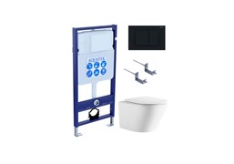 SET AQUATEK ЛИБЕРТИ-012 4в1 (рама AQUATEK Standard INS-0000012+кркпеж KKI-0000002+клавиша KDI-0000012+унитаз ЛИБЕРТИ AQ1999T-00 с тонким сиденьем sc) SET AQUATEK ЛИБЕРТИ-012 4в1
