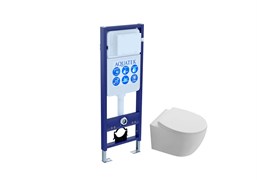 SET AQUATEK СИРИУС (рама AQUATEK Standard INS-0000017(без клавиши и крепежа) + унитаз AQ1582T-00 СИРИУС TORNADO с тонким сиденьем soft-close) SET AQUATEK СИРИУС-INS17