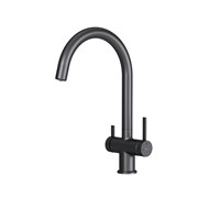 AM.PM Func Смеситель для кухни с C-изливом с каналом для питьевой воды, черный F8F07722