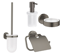 Комплект аксессуаров для туалета Grohe цвет тёмный графит матовый 74625