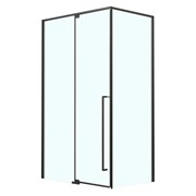 AZARIO Душевое ограждение распашное MALE 1200х900х1950 прозрачное стекло 6 мм, профиль черный матовый (AZ-J50-12090-MB-CL) AZ-J50-12090-MB-CL