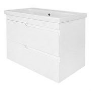 AZARIO Комплект Тумба Loranto KANTRI 80/2 800х460х650 подвесная, с раковиной Фостер 80, белый глянец (CS00097255) CS00097255