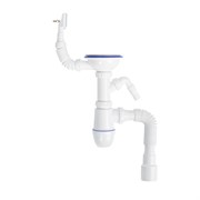 IDDIS Сифон для мойки с выпуском 3 1/2 с переливом и и отводом Kitchen Line (S11UPS0i84) S11UPS0i84