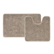 IDDIS Набор ковриков для ванной комнаты, 50х80 + 50х50, микрофибра, светло-коричневый, , BSET07Mi13 BSET07Mi13