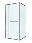 CEZARES Lux Душевой уголок прямоугольный двери раздвижные размер 100x90 см, цвет профиль - оружейная сталь / стекло - прозрачное LUX-AH-FS-11-100/90-C-GM