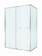 CEZARES Lux Душевой уголок прямоугольный двери раздвижные размер 140x100 см, цвет профиль - хром / стекло - прозрачное LUX-AH-FS-11-140/100-C-CR