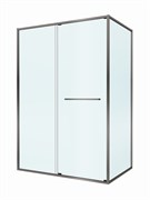 CEZARES Lux Душевой уголок прямоугольный двери раздвижные размер 140x90 см, цвет профиль - оружейная сталь / стекло - прозрачное LUX-AH-FS-11-140/90-C-GM
