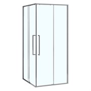 AZARIO Душевое ограждение SHANGHAI 1000х1000х1950 прозрачное стекло 6 мм, профиль графит матовый, двери раздвижные AZ-R43-100-MGR-CL