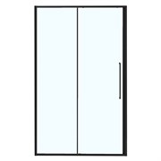 AZARIO Душевая дверь SHANGHAI 1100х1950 раздвижная, прозрачное стекло 6 мм, профиль черный матовый (AZ-Y43-110-MB-CL) AZ-Y43-110-MB-CL