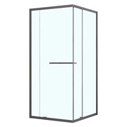 AZARIO Душевое ограждение MONAKO 900х900х1950 сдвижная дверь, прозрачное стекло 6 мм, профиль графит матовый (AZ-L47-90-MGR-CL) AZ-L47-90-MGR-CL