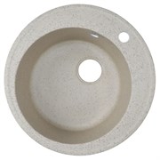 AZARIO Кухонная мойка Solo 505x505x190 искусственный мрамор, сифон в комплекте, цвет песочный (CS00105235) CS00105235