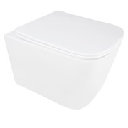 AZARIO Унитаз подвесной AIRA 340х485х365 безободковый, система смыва 