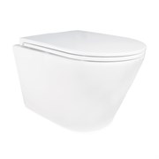 AZARIO Унитаз подвесной SONGO 360х520х365 безободковый, система смыва 