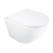 AZARIO Унитаз подвесной ADAGIO 360х485х365 безободковый, система смыва 