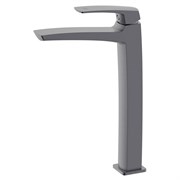 AZARIO Смеситель для раковины-чаши Conda высокий, керамический картридж, графит (AZ-K9011GR) AZ-K9011GR