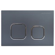 AZARIO Кнопка смыва NEW-TS механическая, двойной смыв, квадратные кнопки, ABS пластик, сатин (AZ-ABS-002-GG) AZ-ABS-002-GG