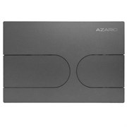 AZARIO Кнопка смыва NEW-TS механическая, двойной смыв, овальные кнопки, нержавеющая сталь 304, серый (AZ-SS-001-GG) AZ-SS-001-GG