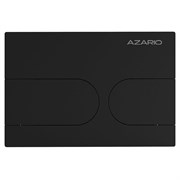 AZARIO Кнопка смыва NEW-TS механическая, двойной смыв, овальные кнопки, нержавеющая сталь 304, черный (AZ-SS-001-B) AZ-SS-001-B