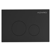 AZARIO Кнопка смыва NEW-TS механическая, двойной смыв, круглые кнопки, нержавеющая сталь 304, черный (AZ-SS-002-B) AZ-SS-002-B