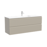 SANCOS Тумба подвесная Snob R 1195х390х500, c двумя ящиками оснащенными доводчиками, Beige Soft , арт.SNR120/39CE SNR120/39CE