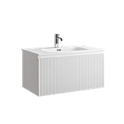 SANCOS Тумба подвесная Snob R 1.0 790х445х406, c одним ящиком оснащенным доводчиками, Bianco , арт.SNR1.080W SNR1.080W