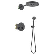 TIMO Душевая система встроенная с термостатом Saona черный (SX-2308/03SM) SX-2308/03SM