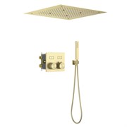 TIMO Душевая система встроенная с термостатом Petruma золото матовое (SX-5209/17SM) SX-5209/17SM
